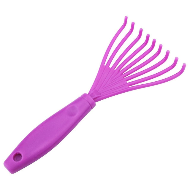 Hair Brush Cleaning Tool Comb RAKE Plastic - Purple