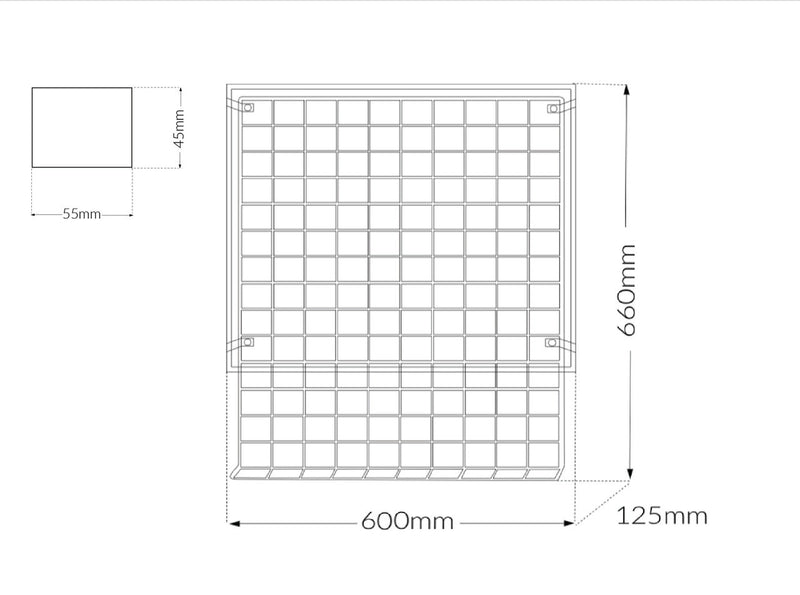 Hair Salon Tint Rack Holds 120 x 100g Colour Tube Rack