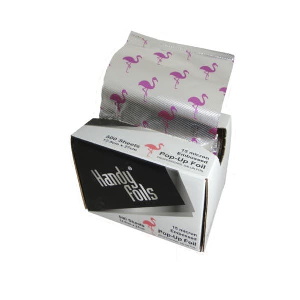 Handy Foils Embossed 15 micron Pop-Up 500 sheets Flamingo - 12.5cmx27cm
