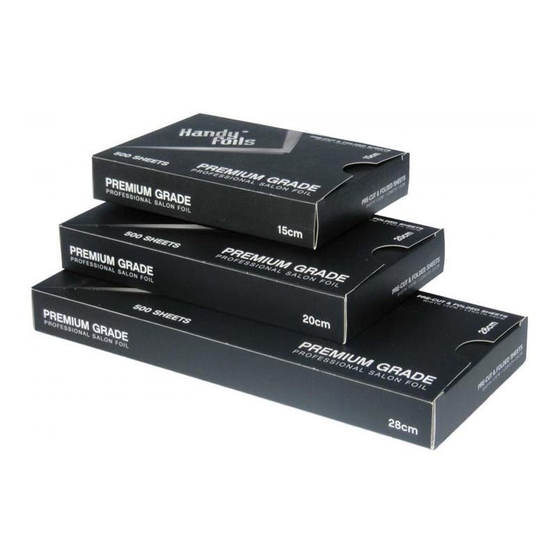 Handy Foils Premium 500 Pre-Cut and Folded Sheets - 20 Micron Silver *Choose size