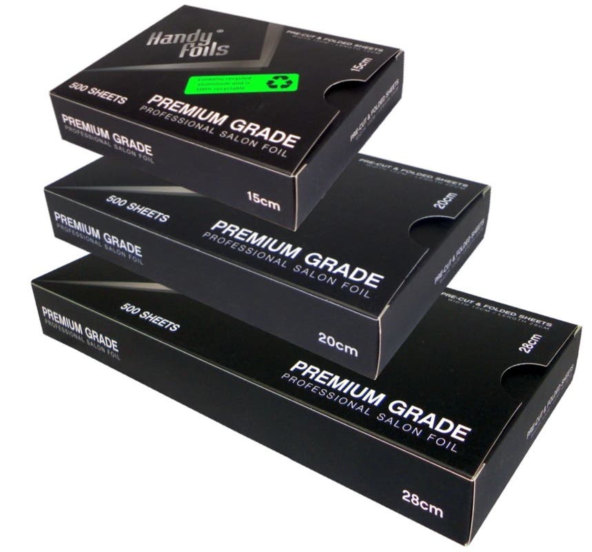 Handy Foils Premium 500 Pre-Cut and Folded Sheets - 20 Micron Silver *Choose size