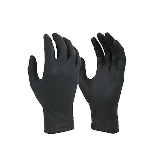 Hi Lift Black Shield Disposable Black Gloves 100 pieces *choose size