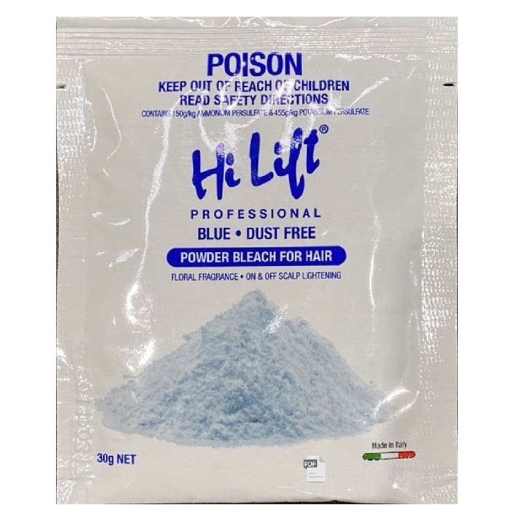 Hi Lift Blue Dust Free Powder Bleach Sachet 30g