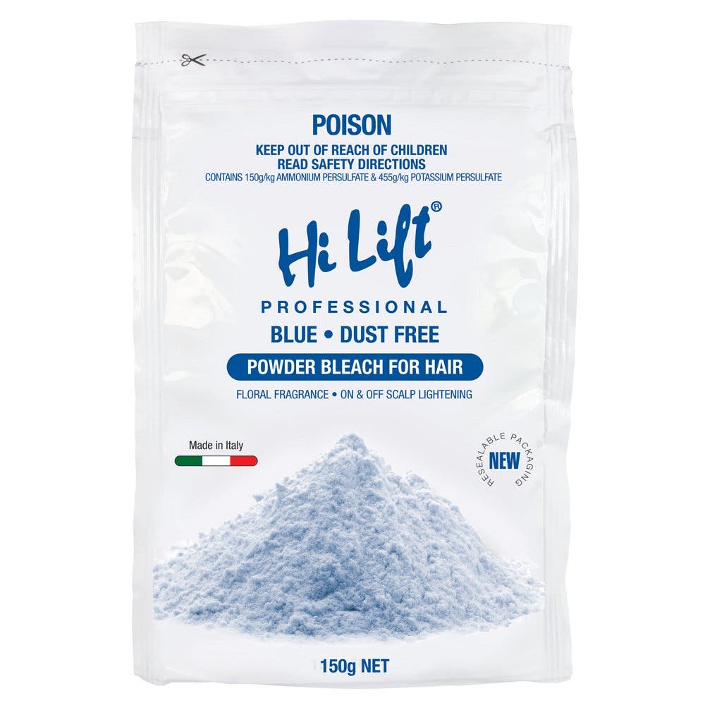 Hi Lift Blue Powder Bleach Dust Free 150g Pouch