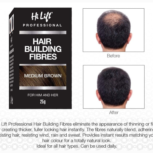 Hi Lift Hair Building Fibres 25g - Black
