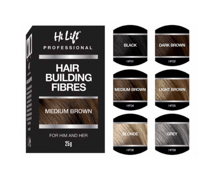 Hi Lift Hair Building Fibres 25g - Light Brown