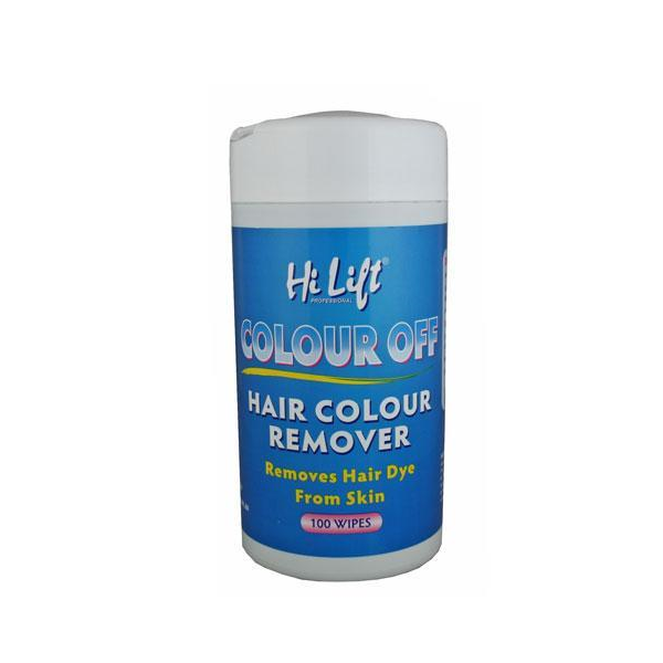 Hi Lift Professional Wipes Colour & Tint Remover - 100 Skin Care Wipes Stain Removal