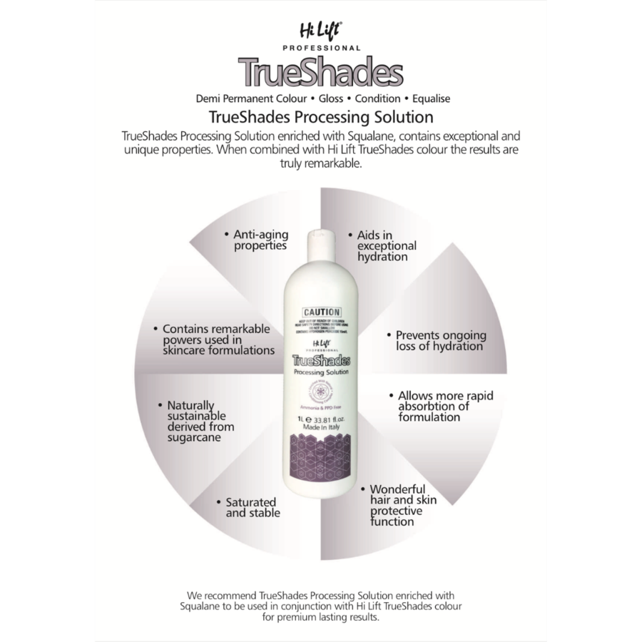 Hi Lift True Shades Demi Permanent Colour 75ml *Choose colour