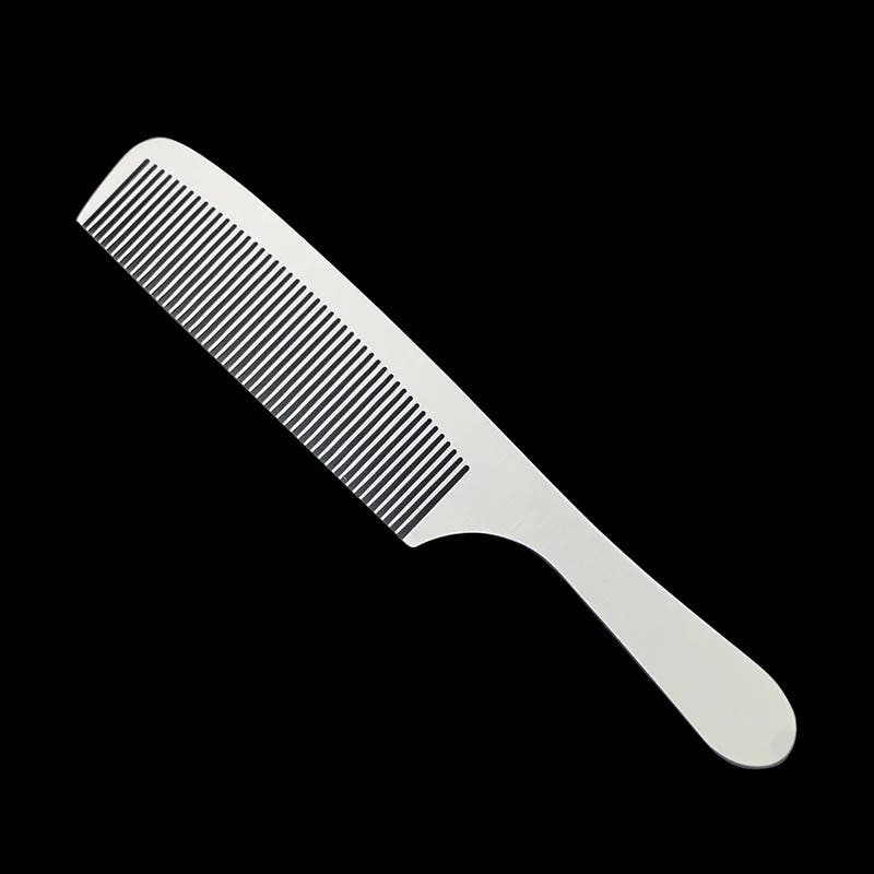 High Quality Stainless Steel Silver Metal Barber Detangling Comb K1