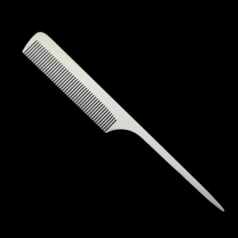 High Quality Stainless Steel Silver Metal Pintail Comb K9