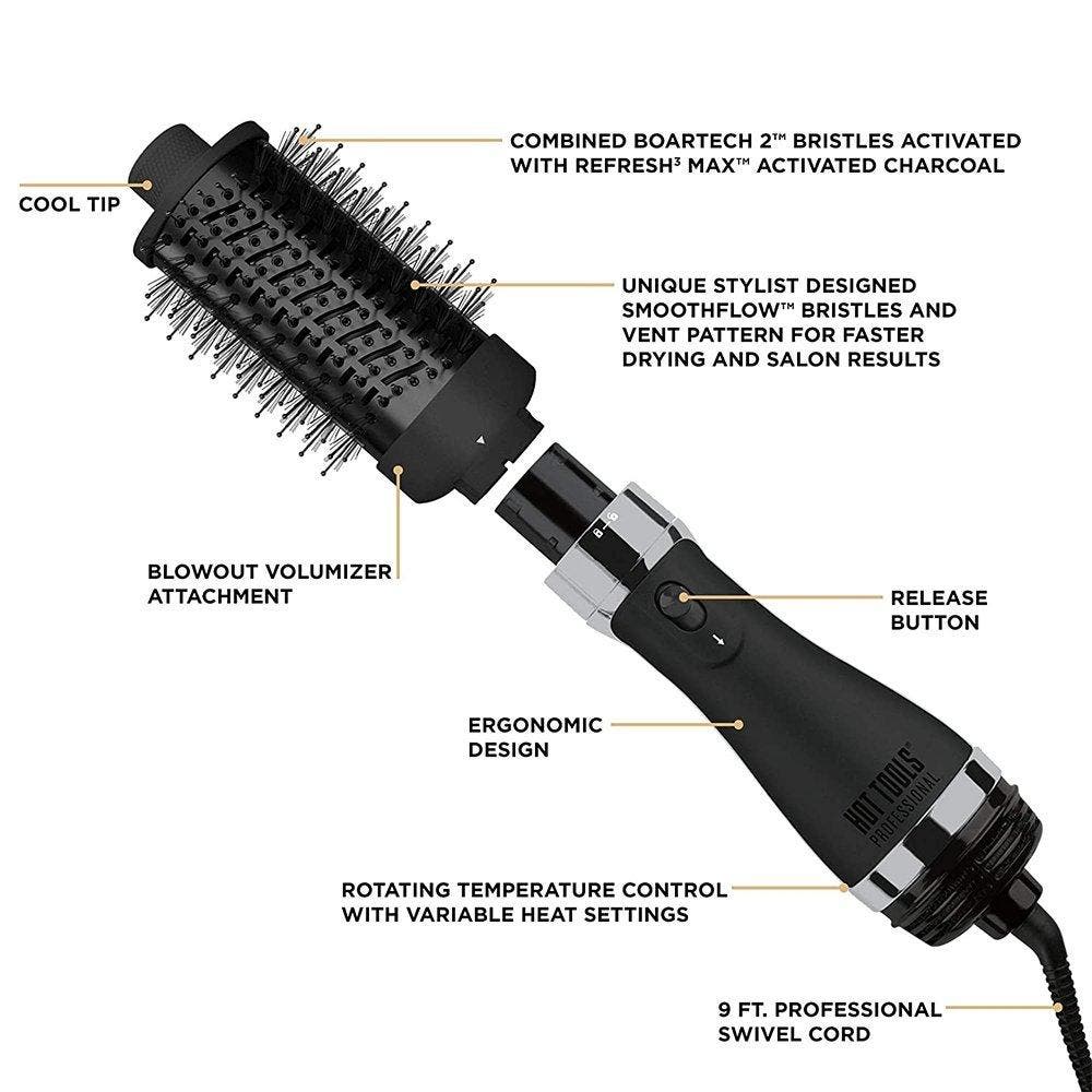 Hot Tools Black Gold Detachable SMALL Barrel Volumiser Barrel dimensions: 61mm x 38mm