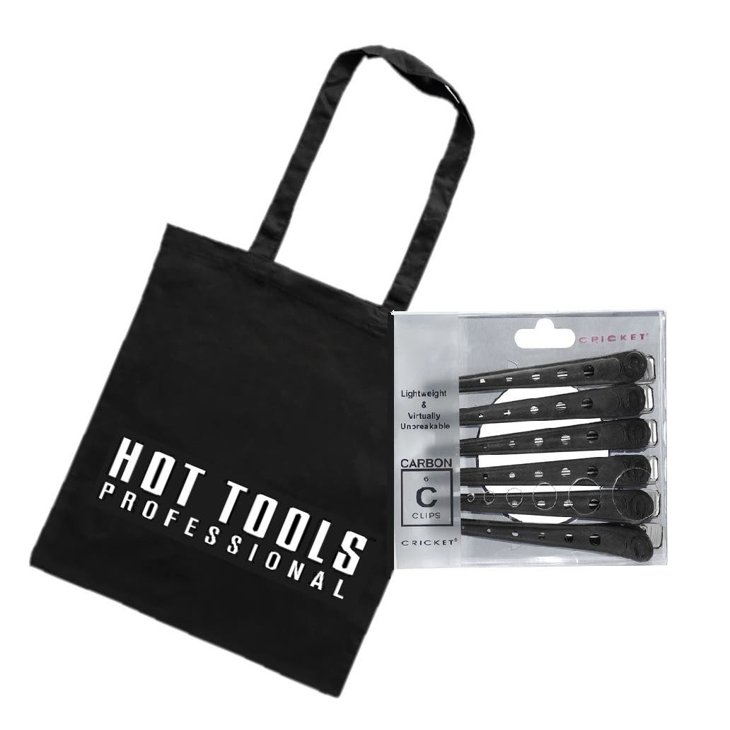 Hot Tools Tote Bags + Carbon Cricket Clips