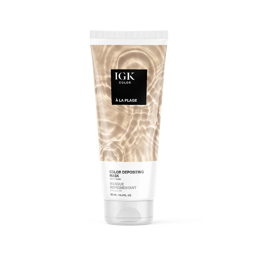 IGK Color Depositing Mask 180ml - A La Plage Light Sand