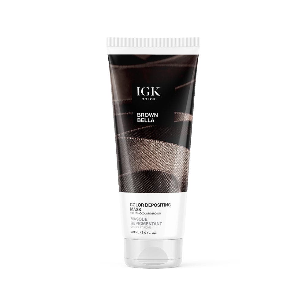 IGK Color Depositing Mask 180ml - Brown Bella Rich Chocolate Brown