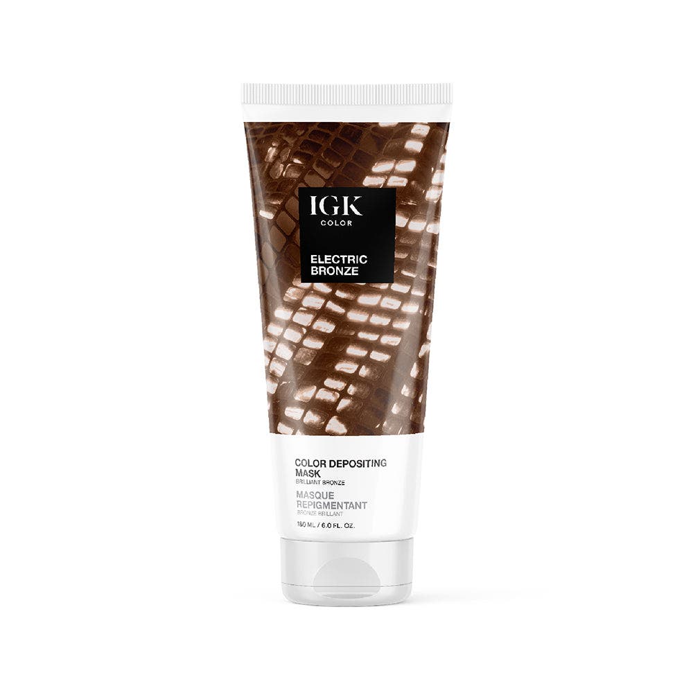 IGK Color Depositing Mask 180ml - Electric Bronze Brilliant Bronze