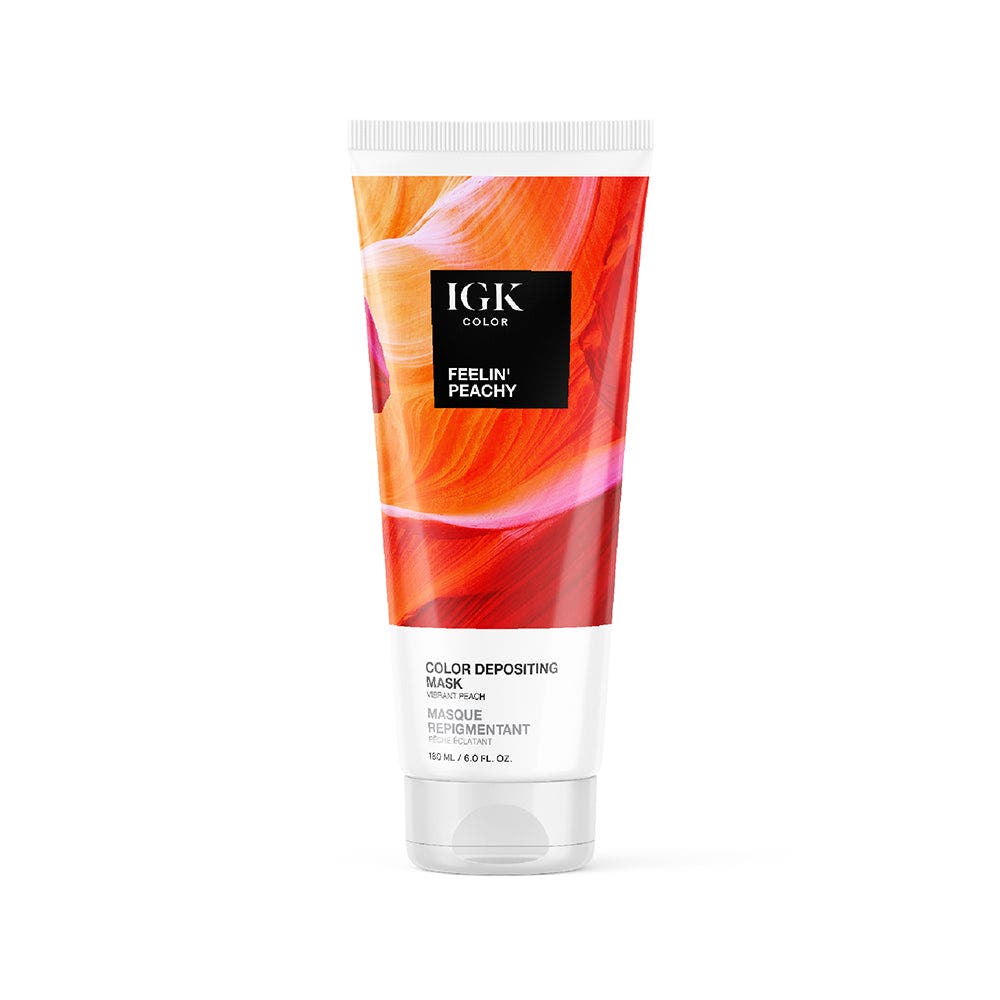 IGK Color Depositing Mask 180ml - Feelin' Peachy Vibrant Peach
