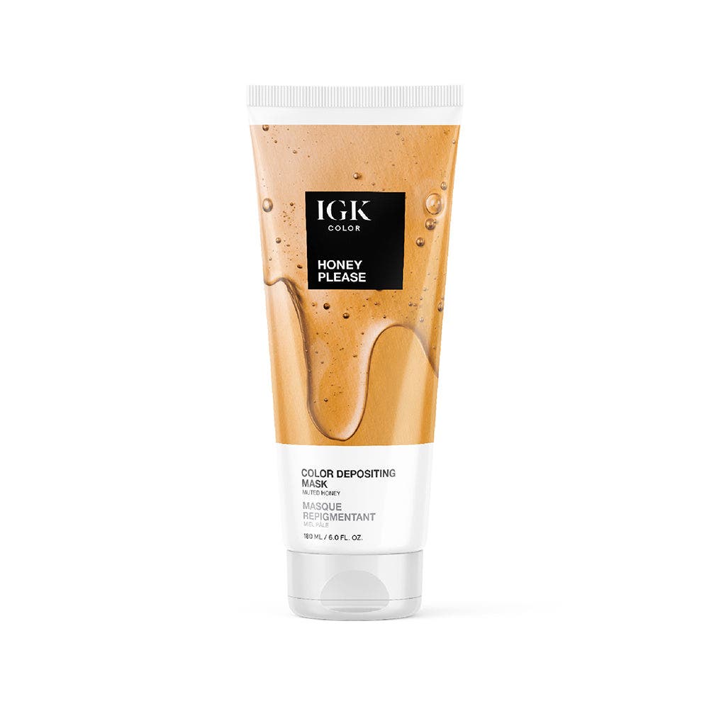 IGK Color Depositing Mask 180ml - Honey Please Muted Honey