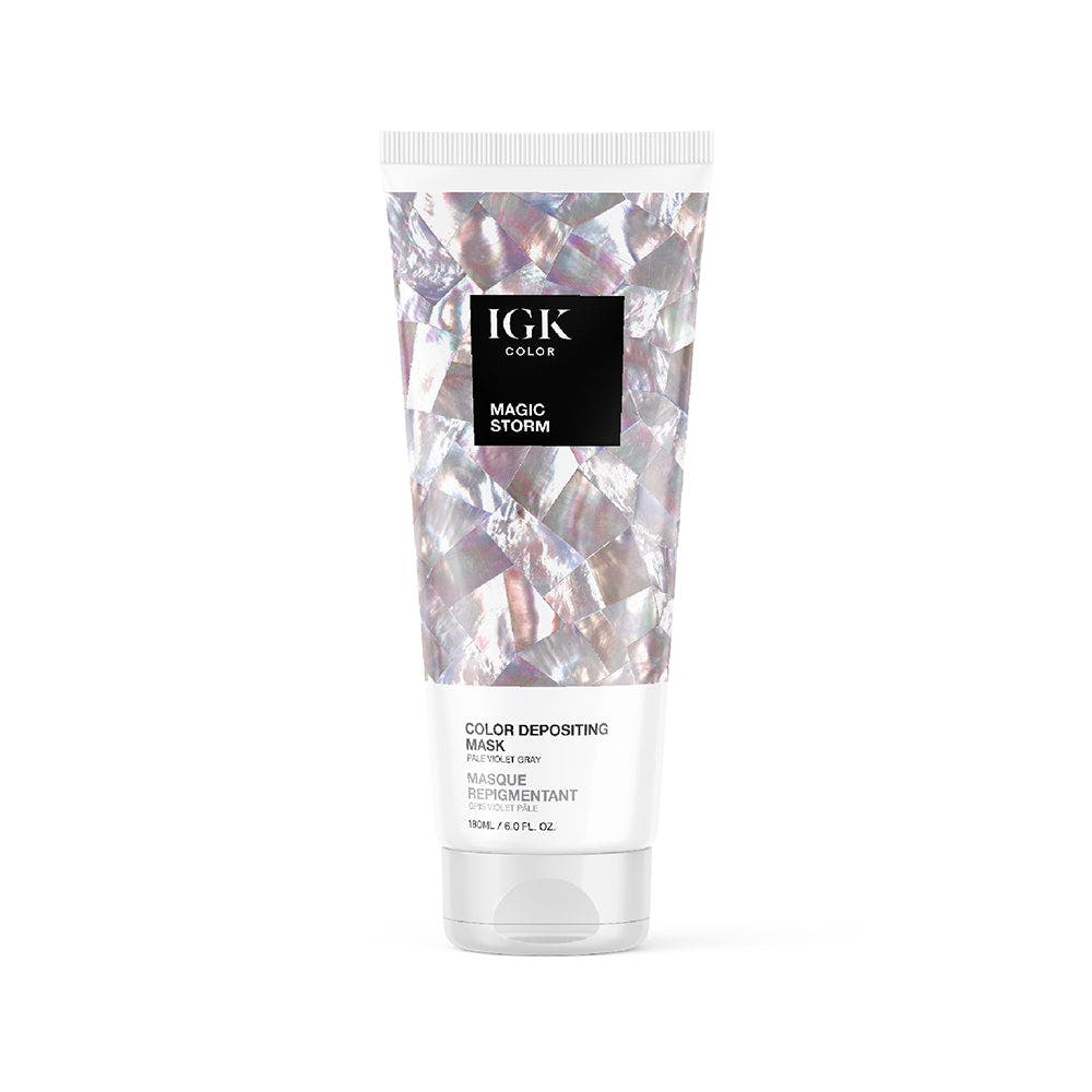 IGK Color Depositing Mask 180ml - Magic Storm Pale Violet Gray