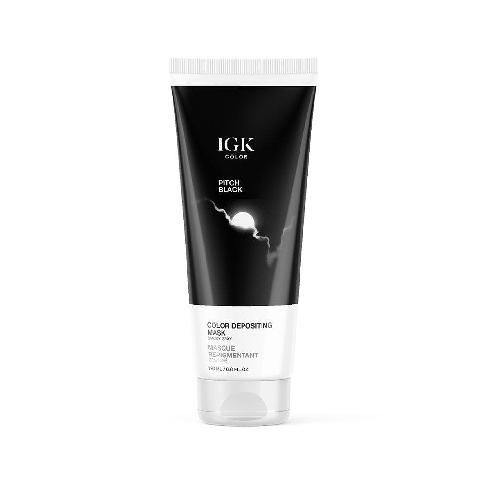 IGK Color Depositing Mask 180ml - Pitch Black Smoky Gray