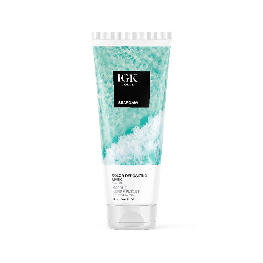 IGK Color Depositing Mask 180ml - Seafoam Pale Teal