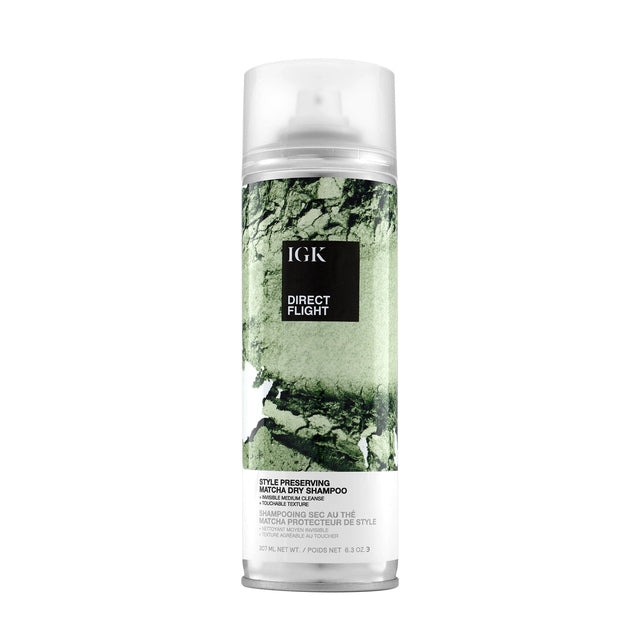 IGK DIRECT FLIGHT Style Preserving Matcha Dry Shampoo 307ml