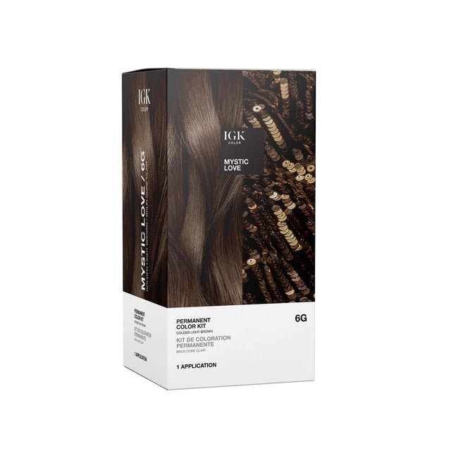 IGK Permanent Hair Color Kit - Mystic Love 6G Golden Light Brown