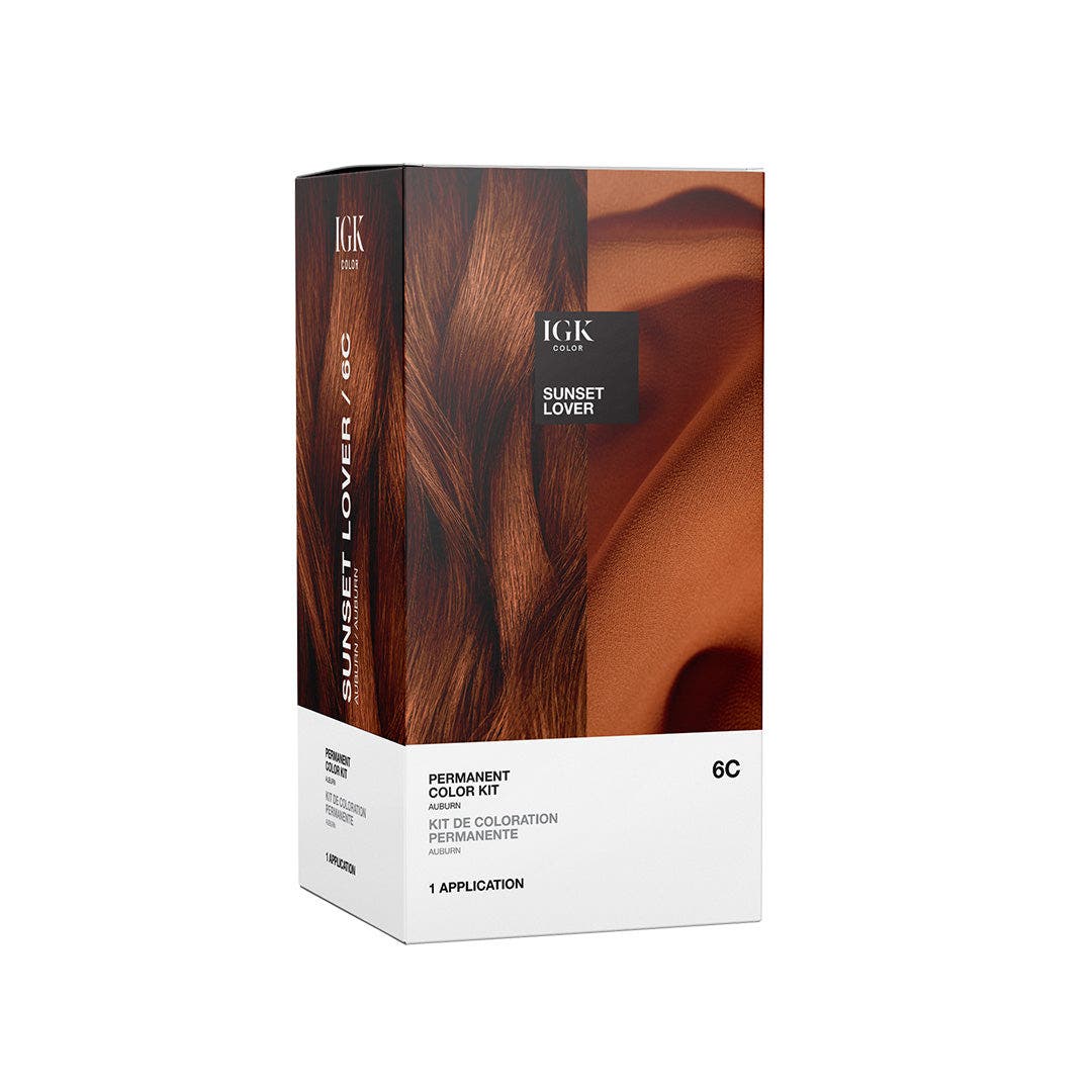 IGK Permanent Hair Color Kit - Sunset Lover 6C Auburn