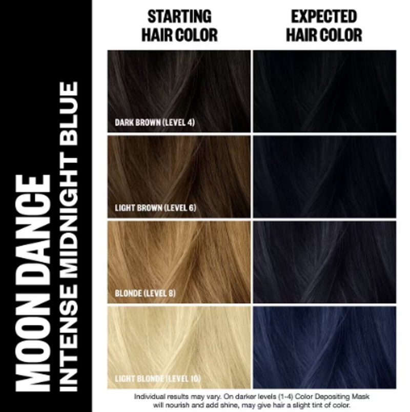 IGK Permanent Hair Color Kit - Moon Dance 1B (Darkest Blue Black)