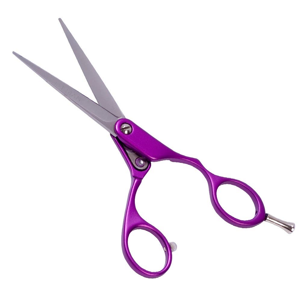 Iceman 5.5" Cool Purple Scissors - Hand Honed Blades 170795