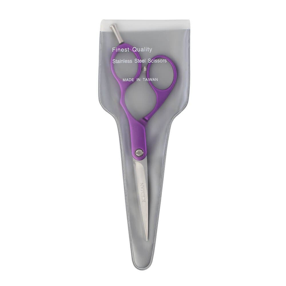 Iceman 5.5" Cool Purple Scissors - Hand Honed Blades 170795