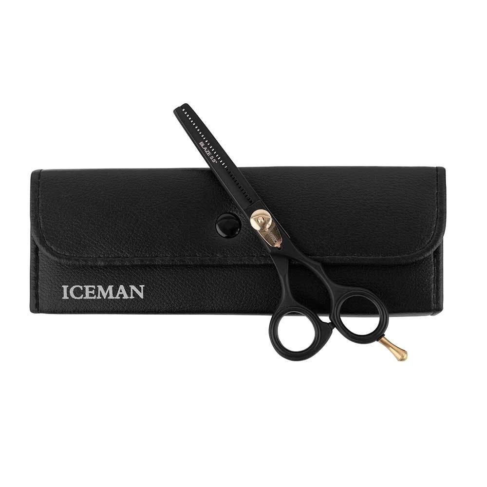 Iceman Blaze 5.5 inch Black Offset Hairdressing Thinner 171826