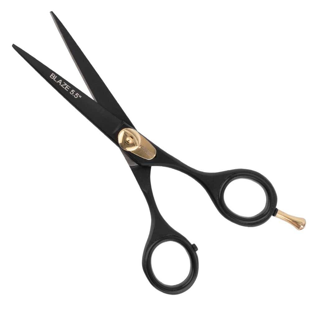 Iceman Blaze Black Hairdressing Scissors w/ Storage Bag