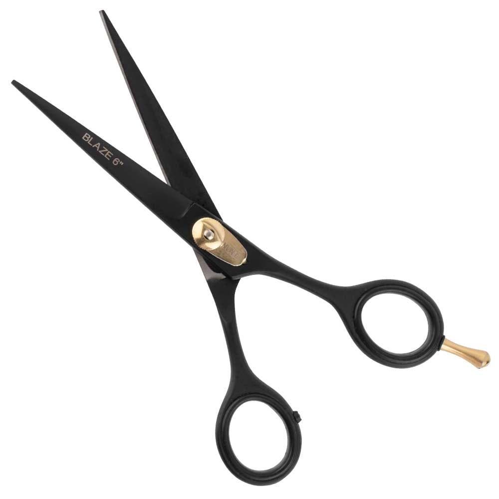 Iceman Blaze Black Hairdressing Scissors w/ Storage Bag
