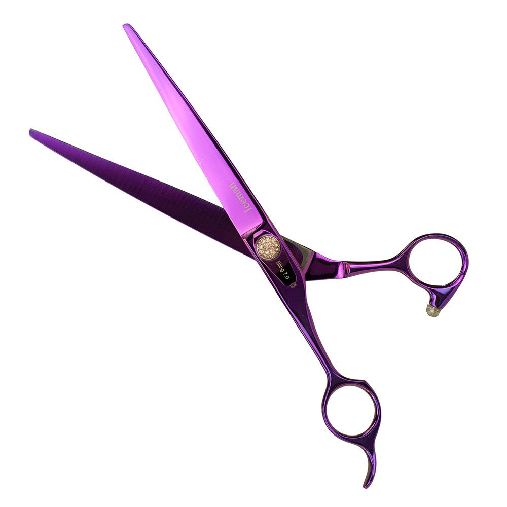 Iceman Bling Scissors - Pink 7in Scissors Left-Handed 171778