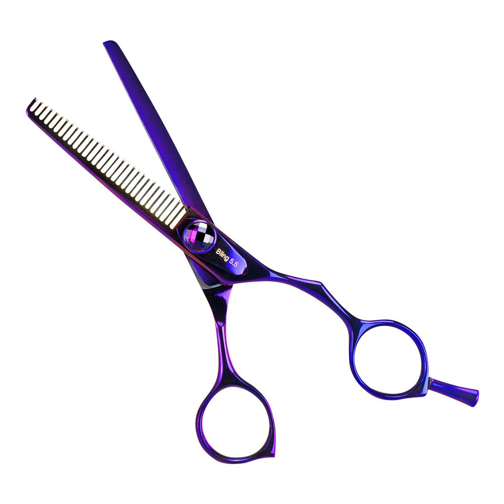 Iceman Bling Scissors - Purple 5.5in Hairdressing Thinner 171617