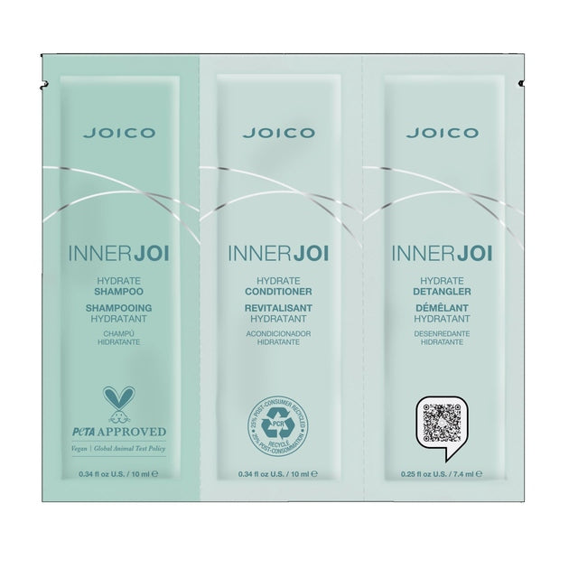 Inner Joi Hydrate Trio Foil Shampoo, Conditioner & Detangler