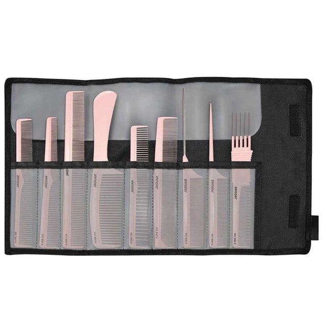 Jaguar A-line Comb Set 9pcs - Rose A599-10