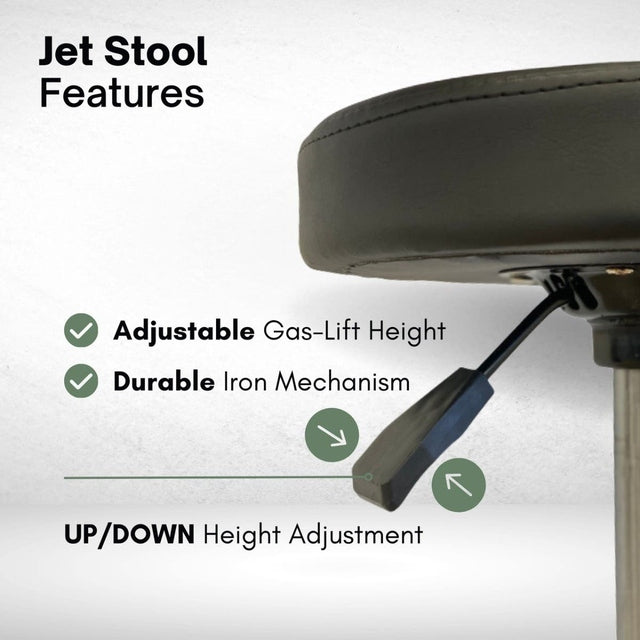 Jet Stool Upholstery Chrome Base