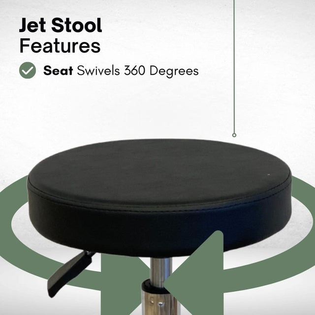 Jet Stool Upholstery Chrome Base