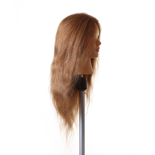 Jodie SSS 100% Human Hair Mannequin Head Light Brown #27 20" 50cm