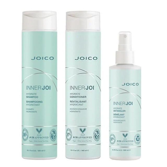 Joico InnerJoi Trio - Hydrate Shampoo, Conditioner & Detangler
