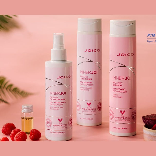 Joico InnerJoi Trio - Preserve Shampoo, Conditioner & Protective Milk