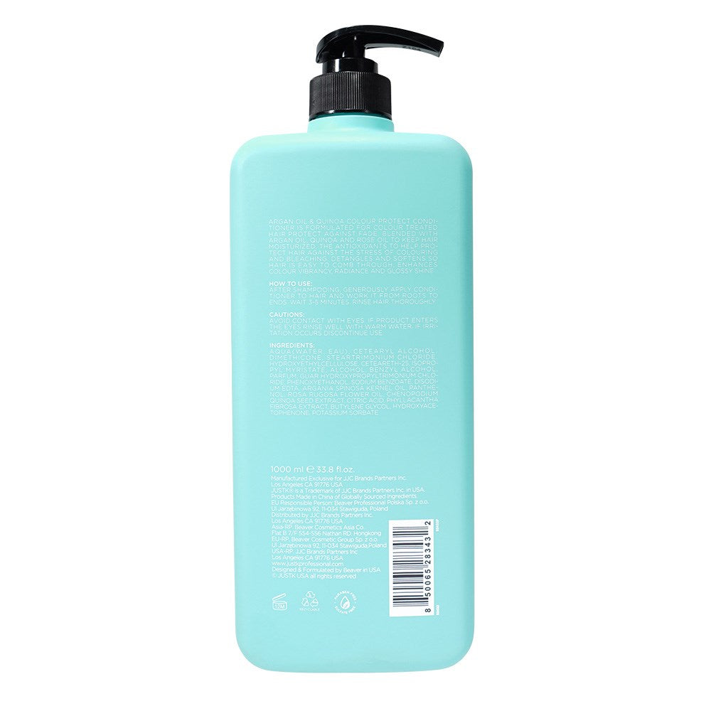 JustK Colour Protect + Argan Oil + Quinoa Shampoo & Conditioner DUO 1L