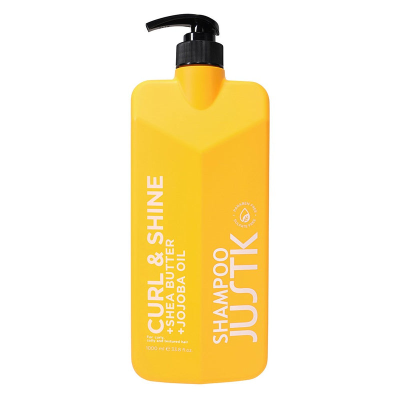 JustK Curl and Shine + Shea Butter + Jojoba Oil Shampoo & Conditioner DUO 1L