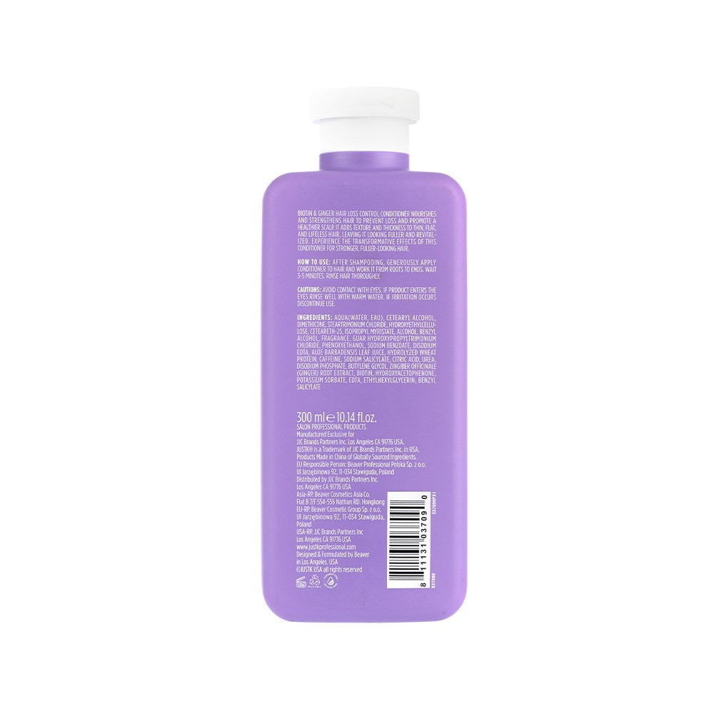 JustK Hair Loss Control + Biotin + Ginger Shampoo & Conditioner DUO 300ml