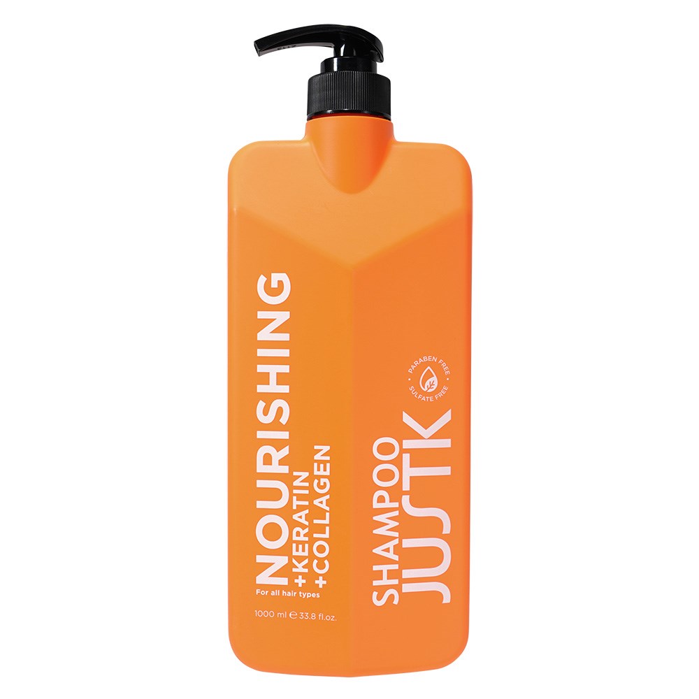 JustK Nourishing + Keratin + Collagen Shampoo & Conditioner DUO 1L