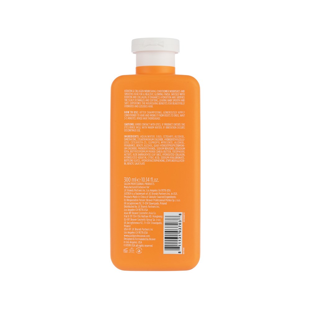 JustK Nourishing + Keratin + Collagen Shampoo & Conditioner DUO 300ml