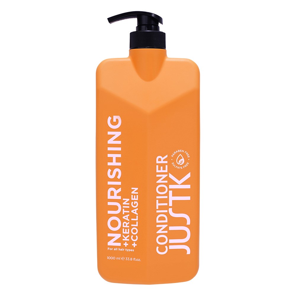 JustK Nourishing + Keratin + Collagen Shampoo & Conditioner DUO 1L