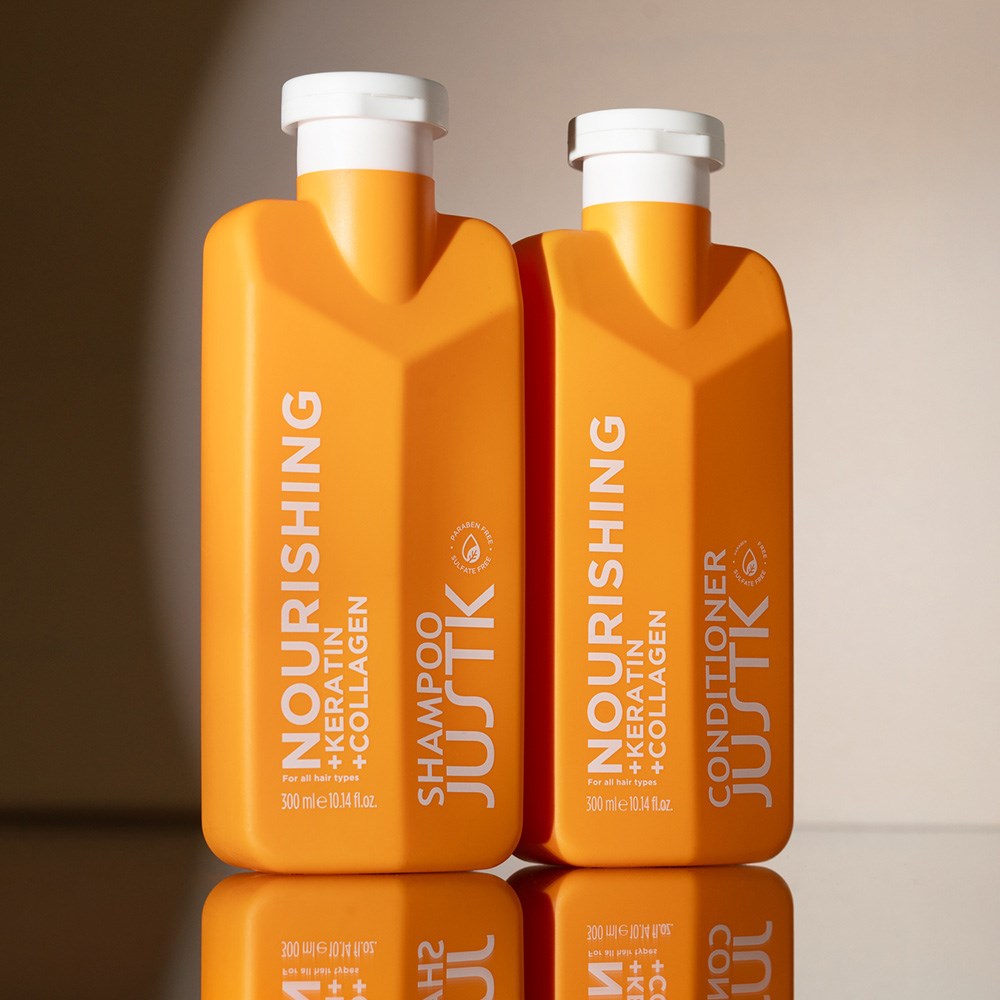 JustK Nourishing + Keratin + Collagen Shampoo & Conditioner DUO 300ml