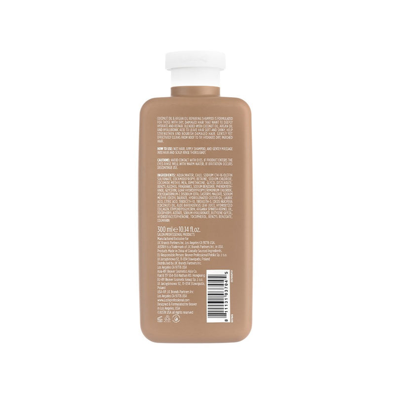 JustK Repairing + Coconut Oil + Argan Oil Shampoo 300ml